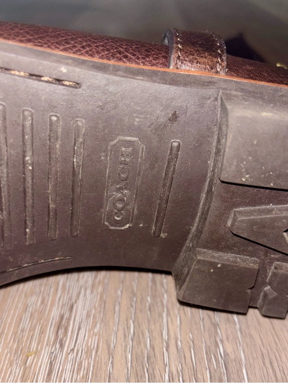 Coach Brown Leather Riding Boots - Picture 5 of 8